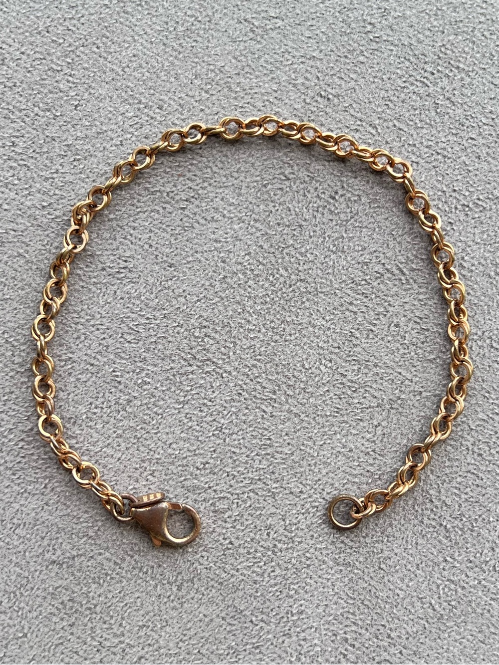 Milor Bronze Double Rolo Chain Bracelet 8”
